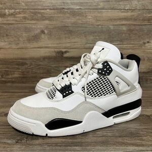 Nike Air Jordan 4 Retro GS Military Black Men's Shoes